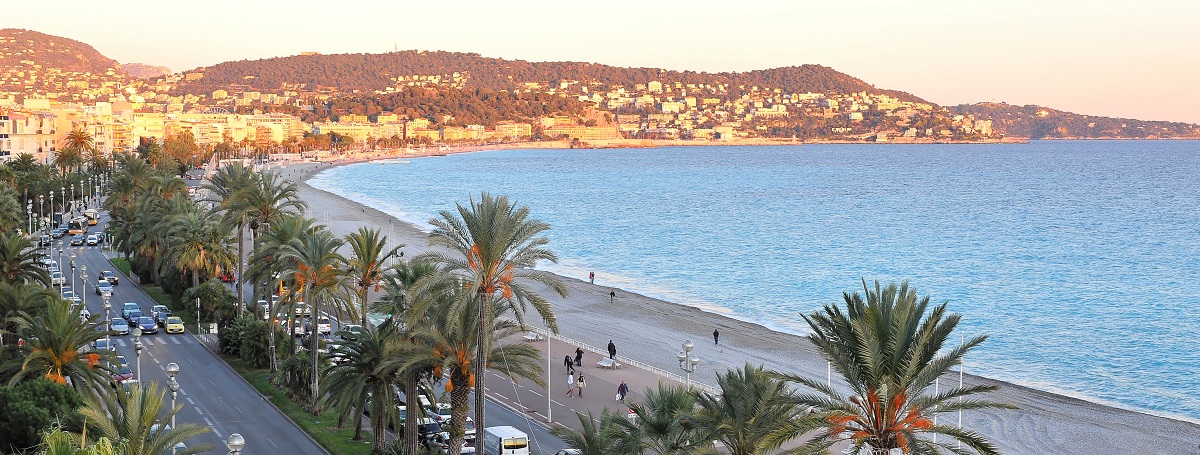 La plage de Nice